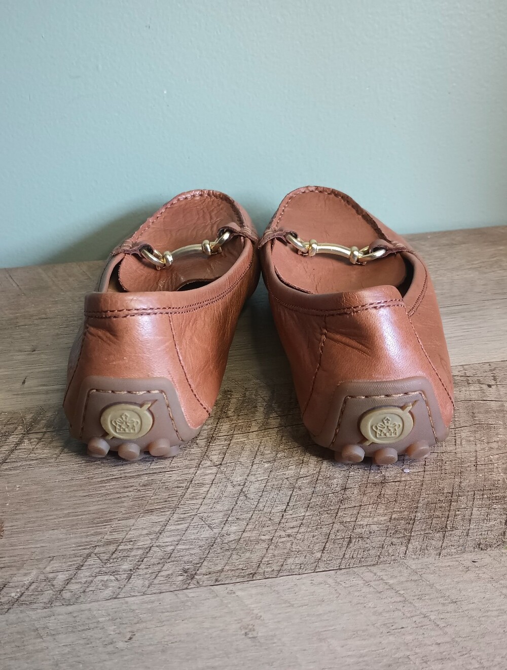 Born Womens Old Money Penny Loafers 8.5 Tan Horsebit Equestrian Preppy Classic - Picture 6 of 12